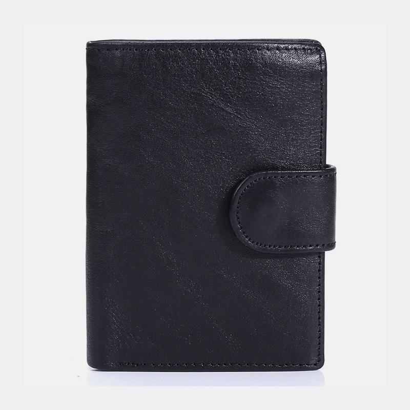 Multi-slot Trifold Genuine Leather Vintage Wallet