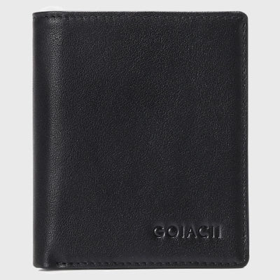 Men Vertical Wallet RFID Blocking Bifold Leather Gentle Purse