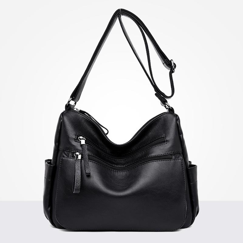 Casual Multi-Pocket Large Crossbody Bag