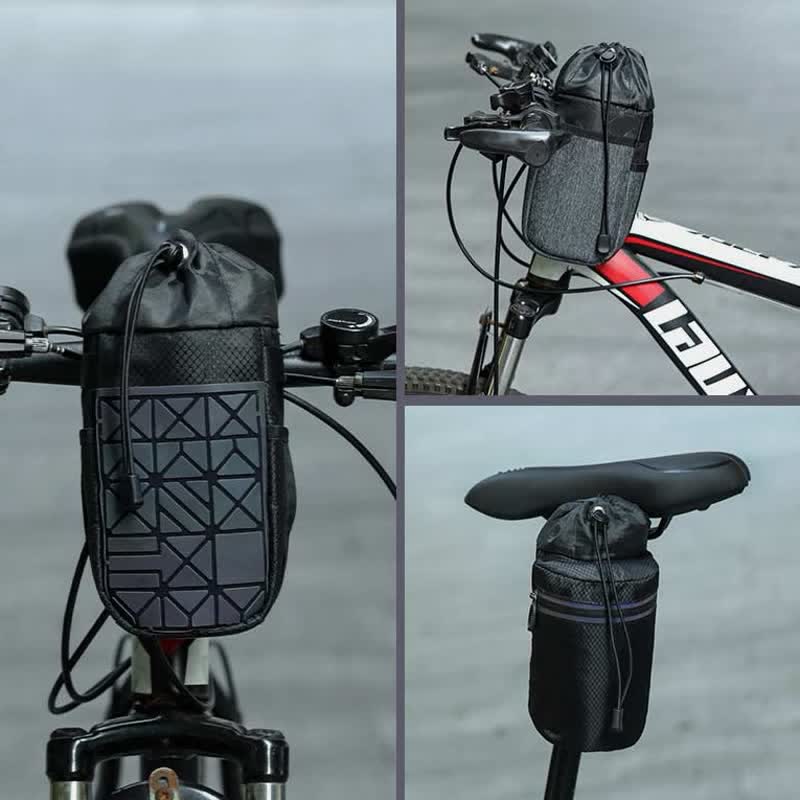 Bicycle Insulated Water Bottle Holder Bag Carrier with Shoulder Strap