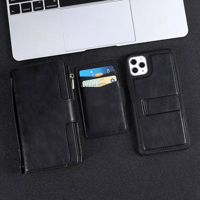 Phone Case For iPhone Detachable Magnetic Phone Bag With Wrist Strap