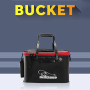 Foldable Fishing Bucket For Outdoor Multi-Functional Live Fish Protection Bucket