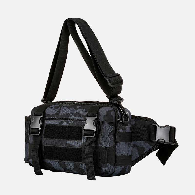 Large Camo Tactical Bag For Sports Nylon Crossbody Bag Waist Bag