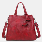 Retro Women Handbag Triple Compartment Shoulder Purse Satchel Crossbody Bag