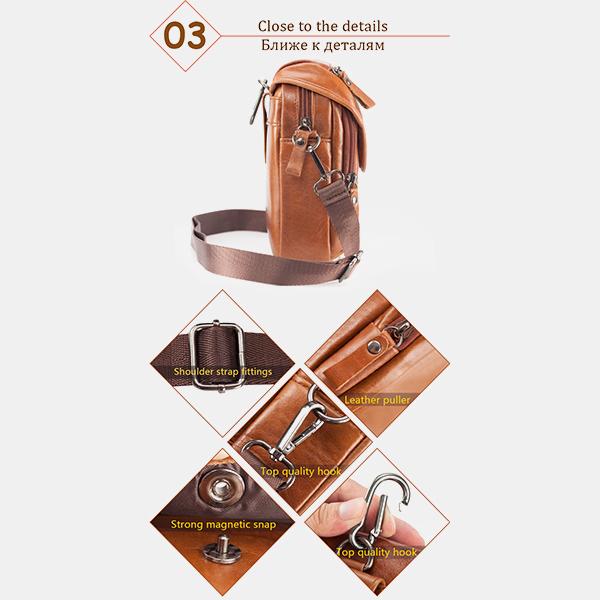 Genuine Leather Phone Purse Crossbody Bag