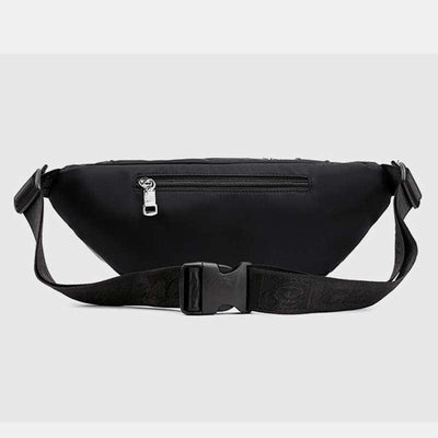 Multi-Pocket Nylon Waist Bag Lightweight Multi-Carry Chest Bag Waist Pack