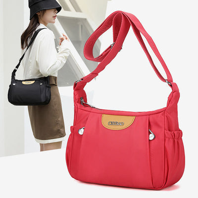 Women Crossbody Bag Minimalist Multipockets Wide Strap Shoulder Purse