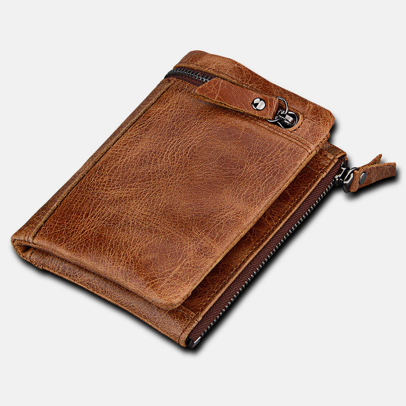 RFID Crazy Horse Leather Wallet