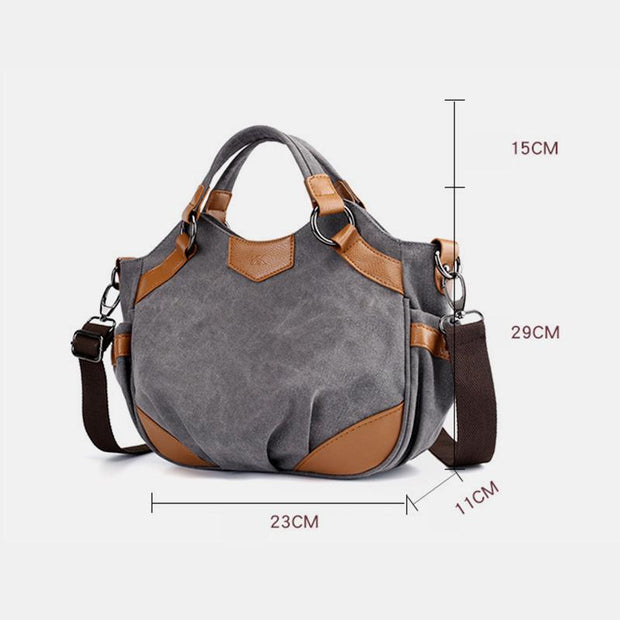 Large Capacity Vintage Shoulder Crossbody Bag