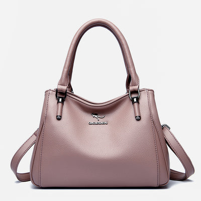 Minimalist Commuter Leather Hanbag For Women Business Crossbody Bag