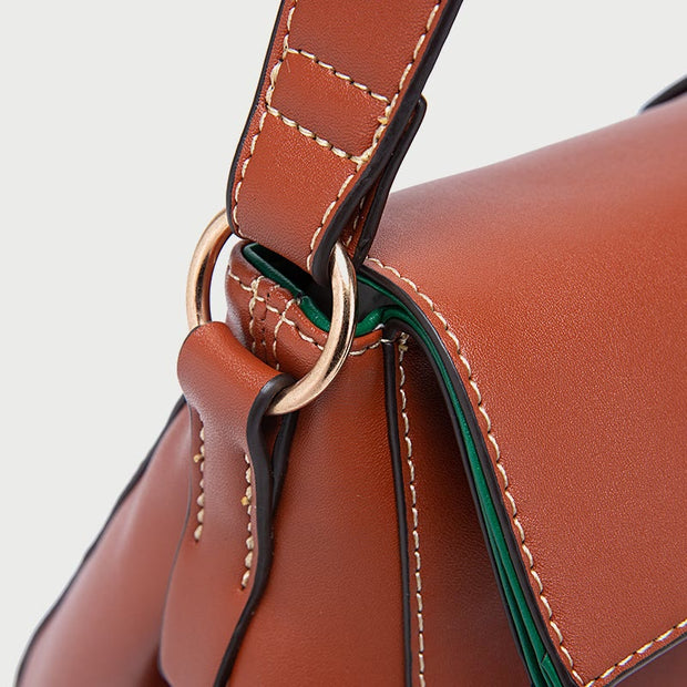 Fashion Leather Handbag for Women Small Casual Shoulder Bag Satchel