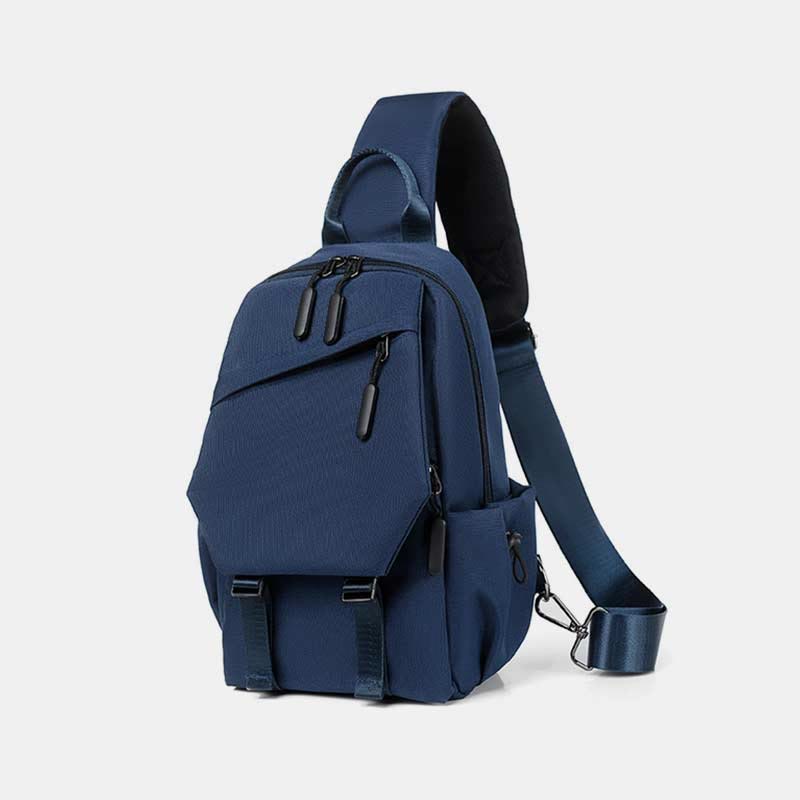 Sling Bag for Men Abrasion Resistant Casual Oxford Crossbody Backpack