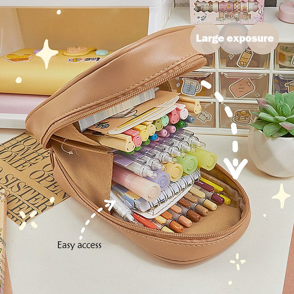 Pencil Case For Students Simple Transparent Vertical Style Pencail Bag