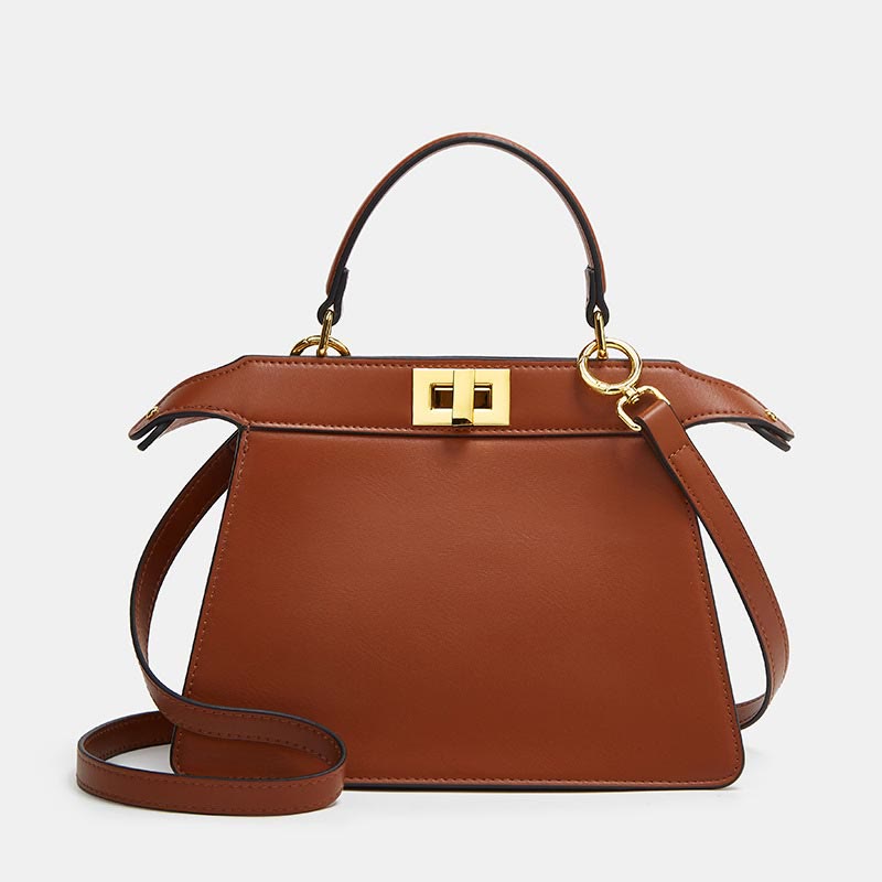 Top-Handle Bag For Women Stylish Solid Color Handbag Crossbody Bag