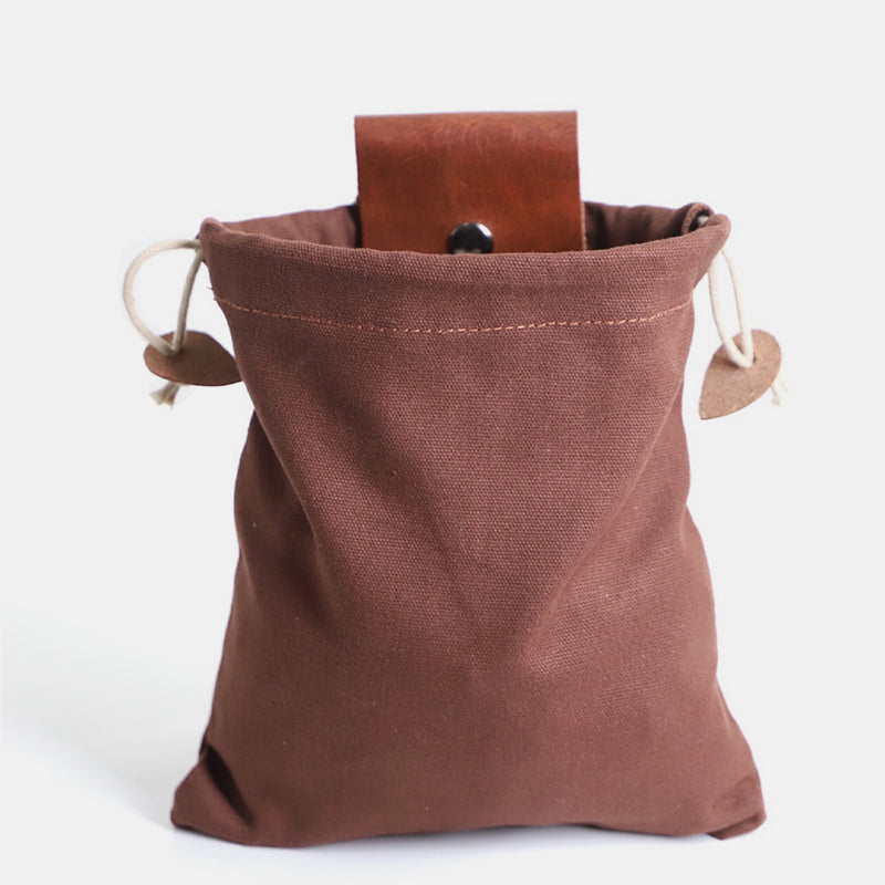 Leather And Canvas Bushcraft Bag Storage Bag