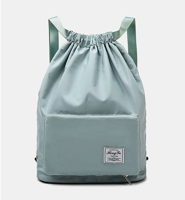 Large Capacity Backpack Waterproof Foldable Drawstring Bag Sport Backpack