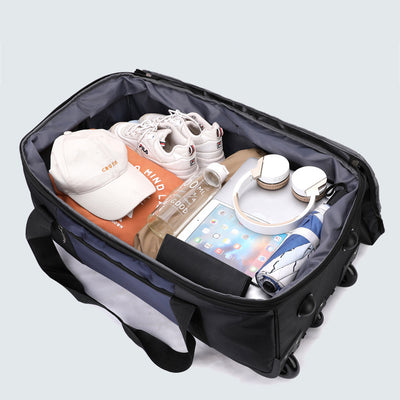 Oxford Pull Rod Luggage Bag For Travel Folding Duffle Bag