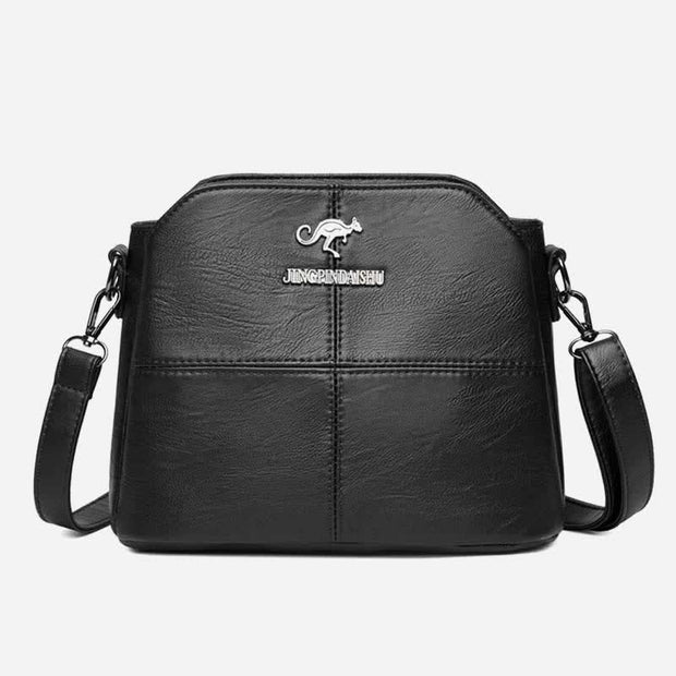 Multi-Compartment Small Casual Faux Leather Crossbody Bag Handbag