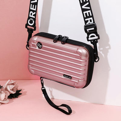 High Capacity Mini Suitcase Crossbody Bag