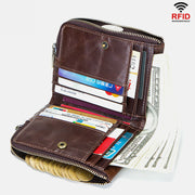 RFID Anti-theft Multi-slot Bifold Wallet