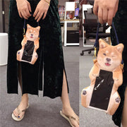 Phone Bag For Women Cute Shiba Inu Transparent Touch Screen