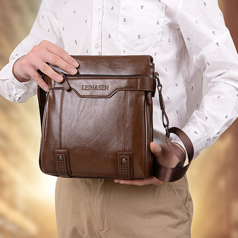 Waterproof Business Independent Double-layer Messenger Bag