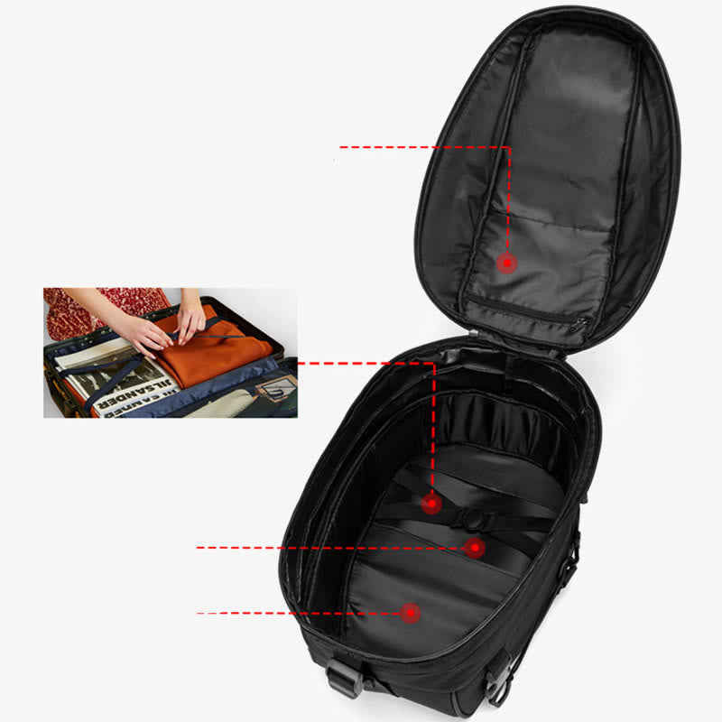 Extensible Motorcycle Helmet Bag For Men Multifunctional Waterproof Riding Bag