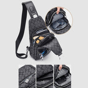 Limited Stock: Men's Sling Shoulder Bag with Outer USB Charger