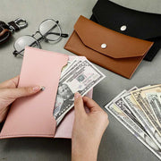 Wallet for Women 3 Pieces Minimalist Cash Cards Leather Envelop Party Purse