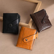 Limited Stock: Genuine Leather RFID Small Wallet