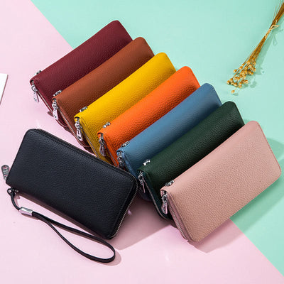 Classic Long Wallet RFID Roomy Leather Phone Purse For Women