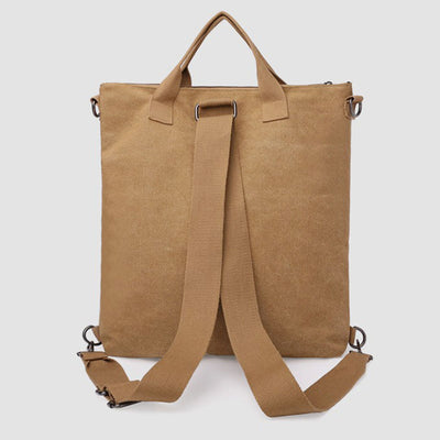 Multifunctional Large Capacity Canvas Handbag Backpack for Women Men Crossbody Shoulder Bag