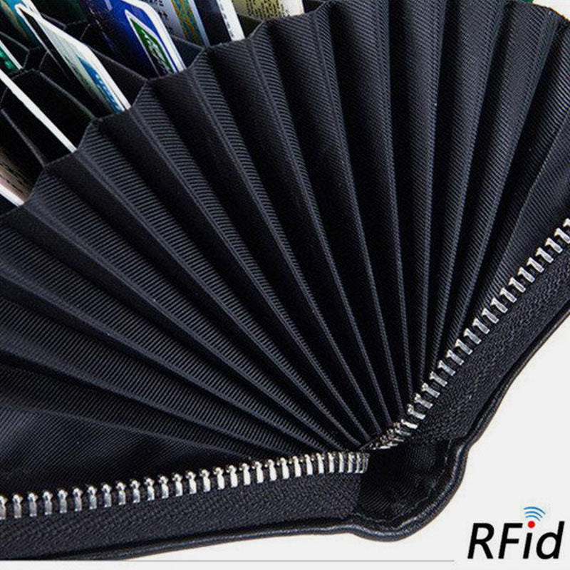 RFID Genuine Leather Card Wallet