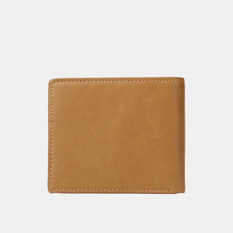 Engraved Mens Wallet Trifold Leather Card Holder Gifts for Son Grandson