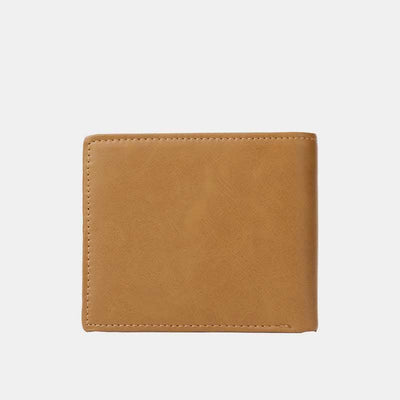 Engraved Mens Wallet Trifold Leather Card Holder Gifts for Son Grandson