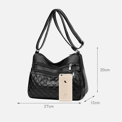 Minimalist Quilted Purse For Women Solid Classic Crossbody Bag