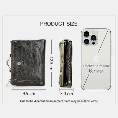 Women RFID Blocking Wallet Large Capacity Multi-Slot Leather Card Holder