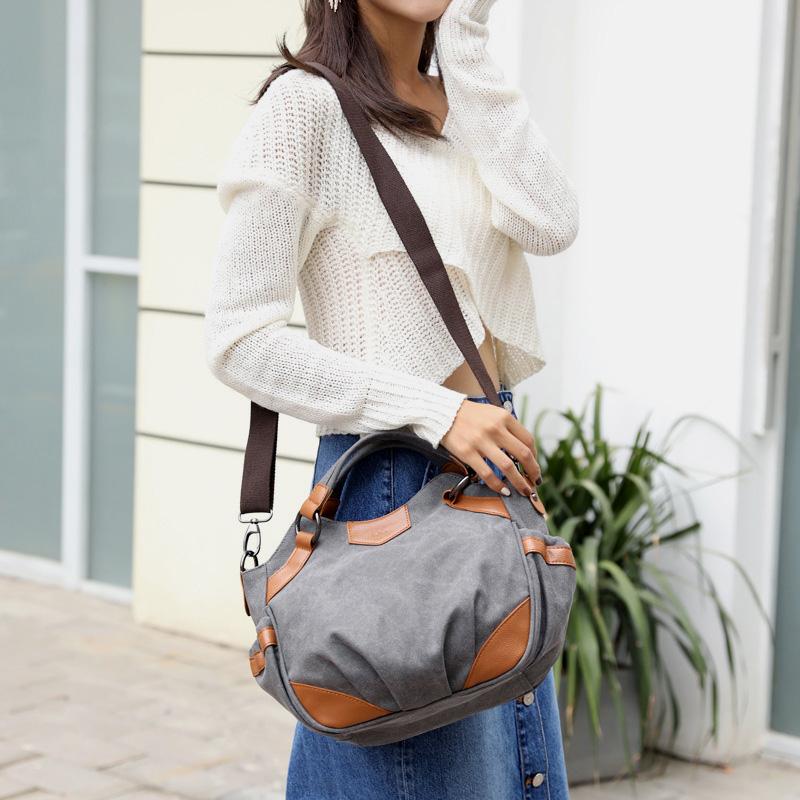 Large Capacity Vintage Shoulder Crossbody Bag