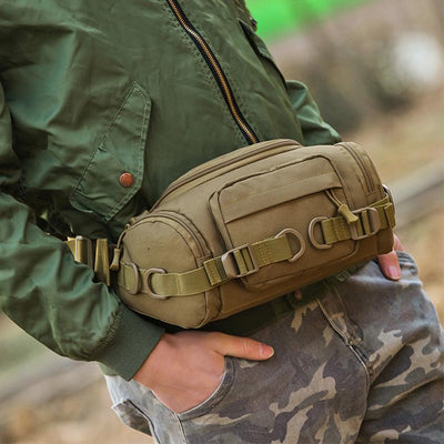 Large Capacity Camo Military Waist Bag Sling Bag