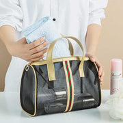 Large Capacity Protable Mesh Cosmetic Storage Bag
