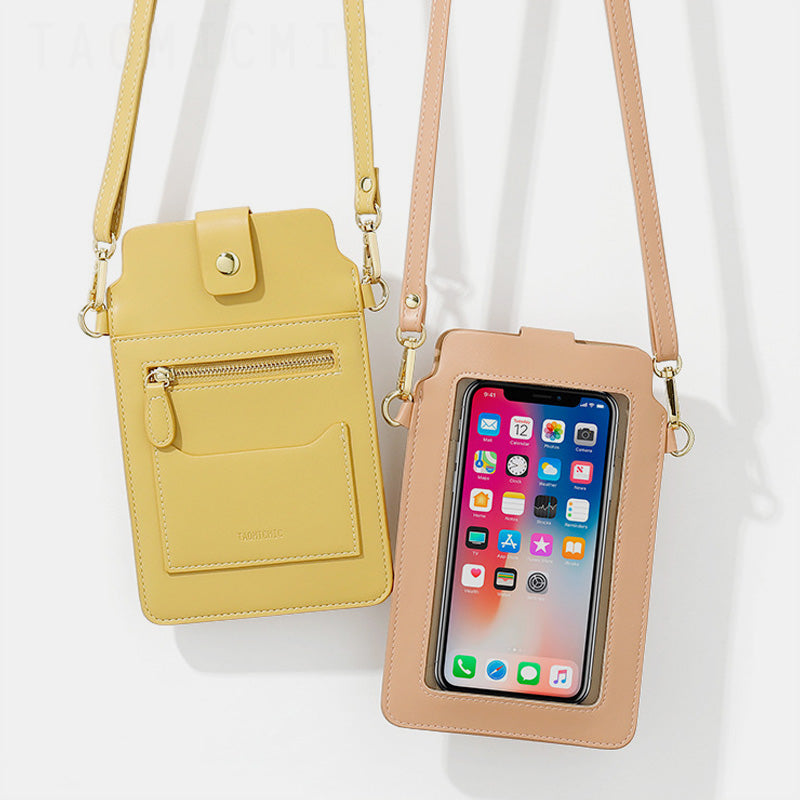 Elegant Crossbody Phone Bag With Touch Screen