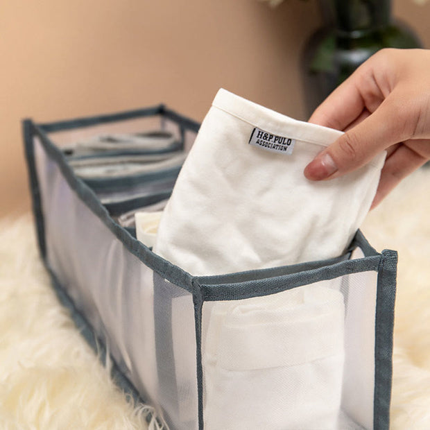 Storage Bag For Underwear Home Daily Gridding Clothes Storage