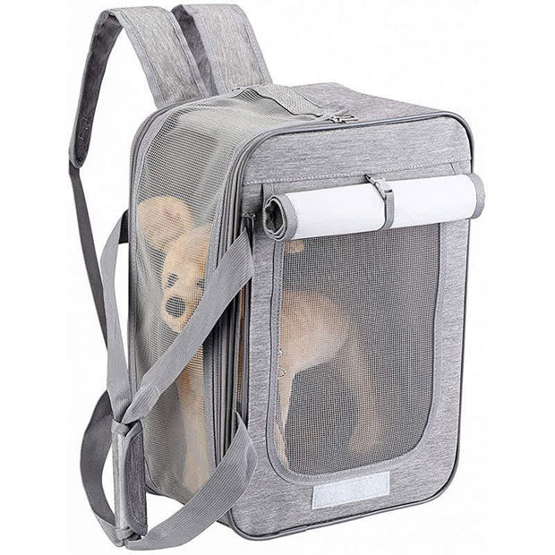 Pet Backpack Carrier Foldable Pet Backpack Handbag for Cats Small Dogs