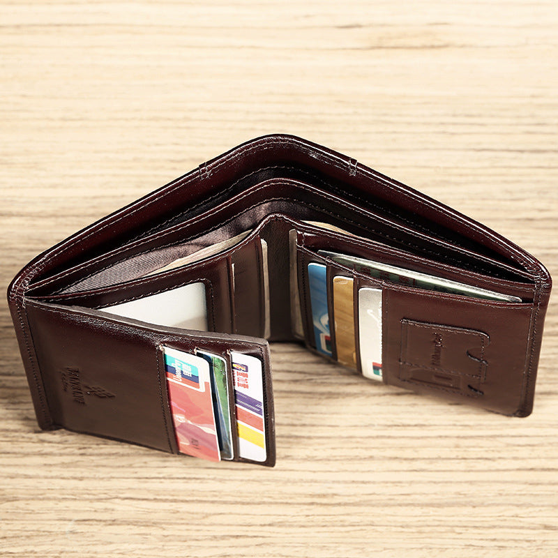 Men's Trifold Genuine Leather Classic Wallet