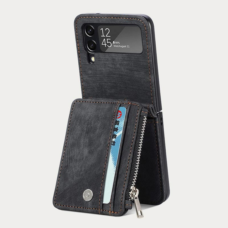 Phone Case For Z Flip5 2 In 1 Detachable Samll Wallet