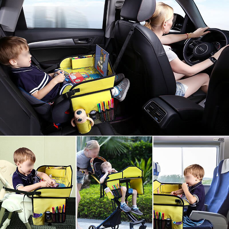 Kids Travel Tray For Car With Load Bearing Belt