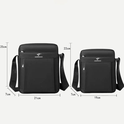 Messenger Bag for Men Black Oxford Waterproof Daily Crossbody Bag