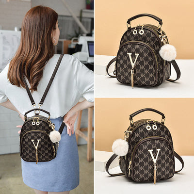 Top-Handle Bag For Women Shopping Crossbody Multi-Functional Travel Backpack