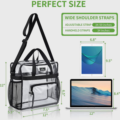 Large Capacity Waterproof Casual Transparent Handbag