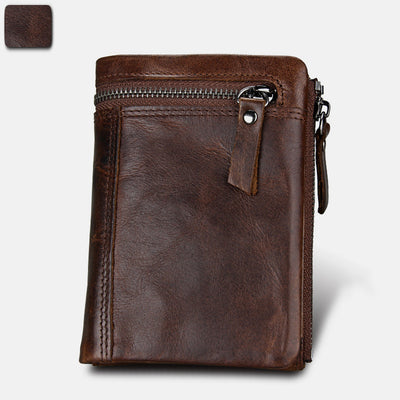 RFID Crazy Horse Leather Wallet